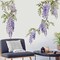 Purple Wisteria Wall Stickers – Hanging Floral Stickers for Nursery, Bedroom & Living Room